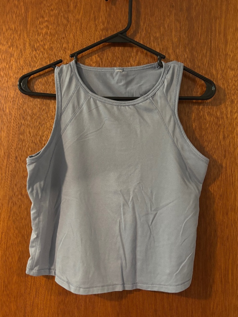 Light Blue Cropped Active Top